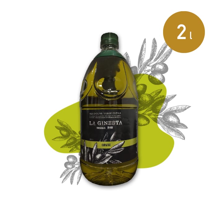 LA GINESTA Oli d’Oliva Verge Extra (2 litres) · CUPATGE
