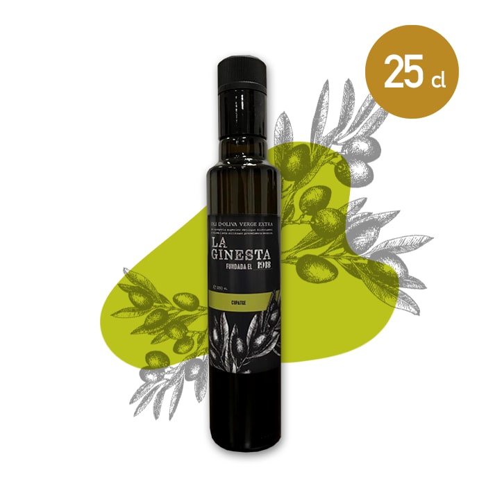 LA GINESTA Oli d’Oliva Verge Extra (0,25 litres) · CUPATGE