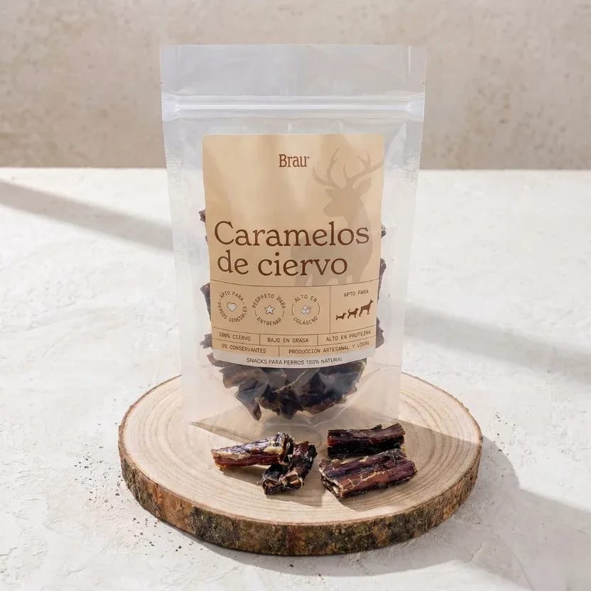 Caramels de cérvol per a gossos 100% cérvol