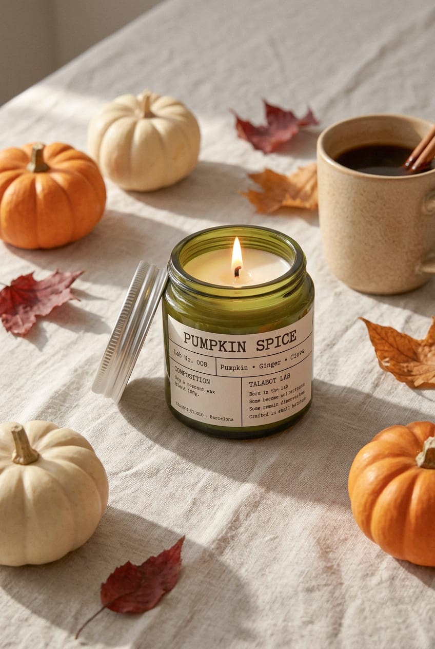 Espelma aromàtica Pumpkin Spice Lab Núm. 008