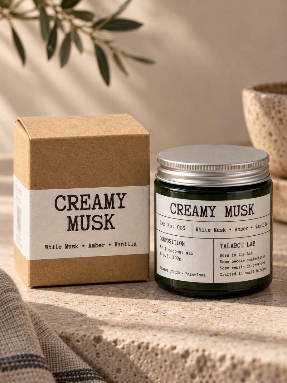Espelma aromàtica Creamy Musk Lab No. 006