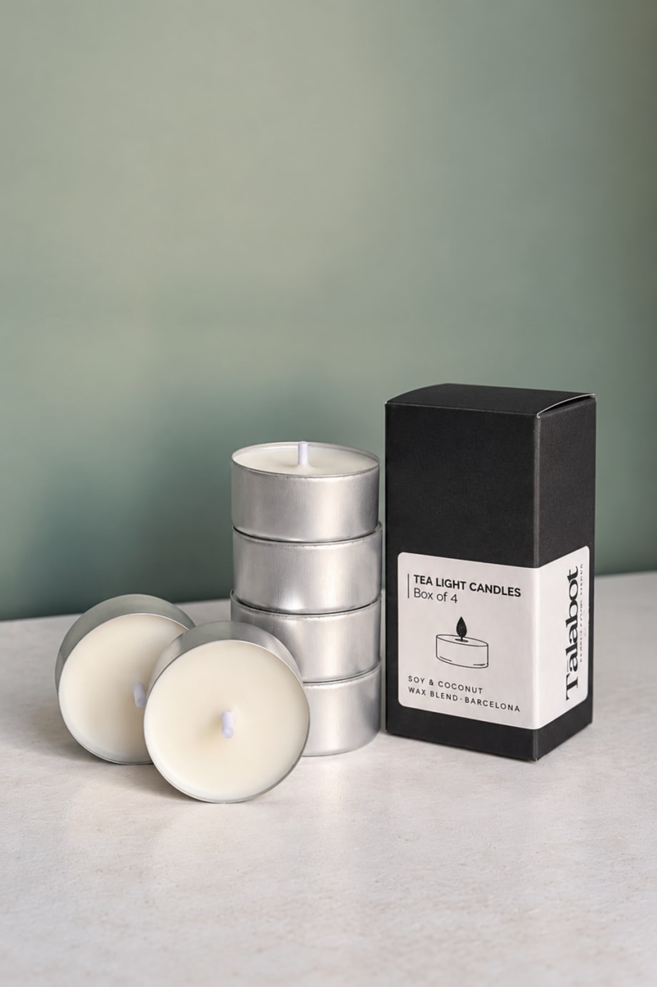 Espelmes de te sense perfum (4 unitats)
