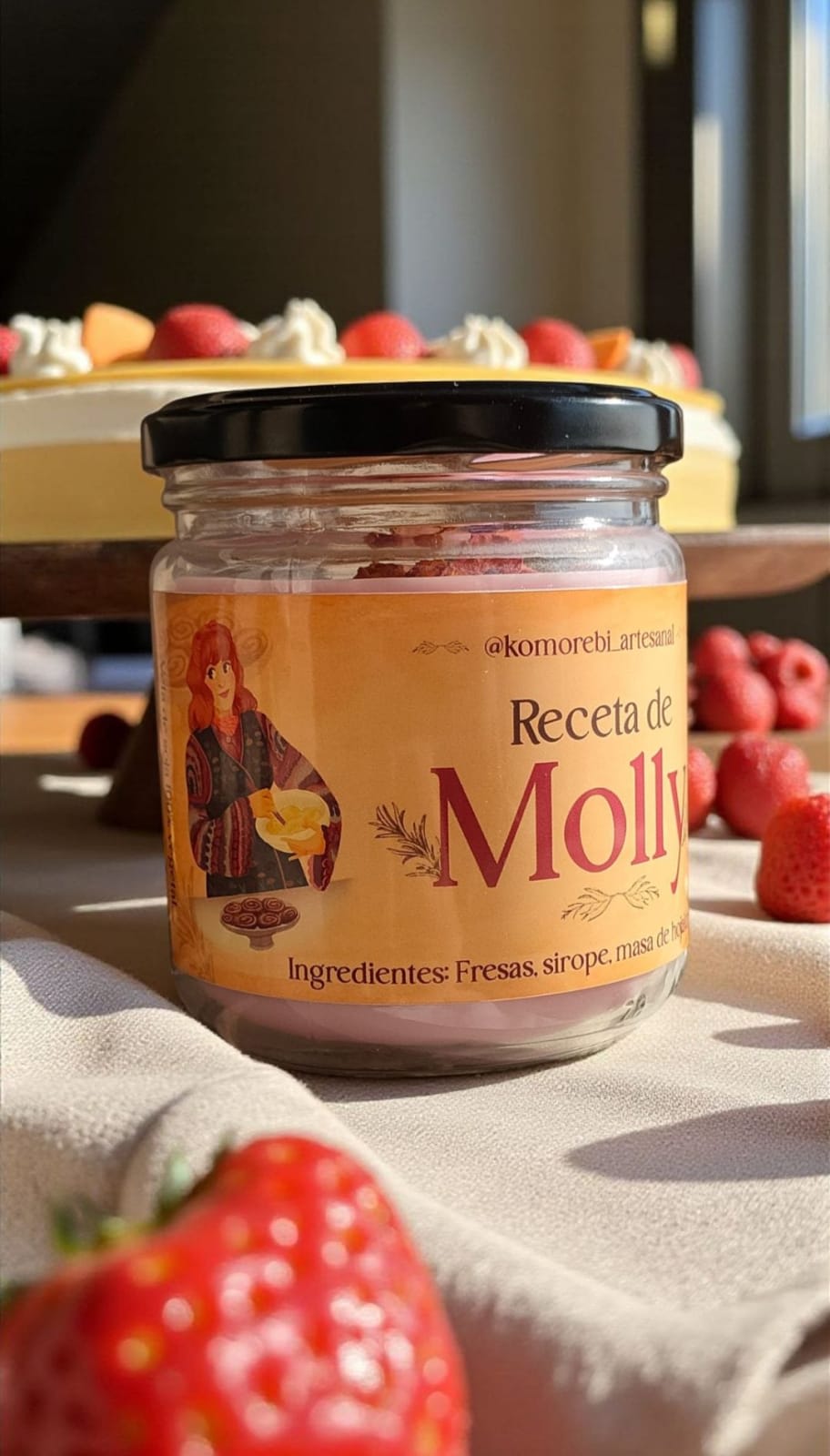 Espelma aromàtica de soja Receta de Molly