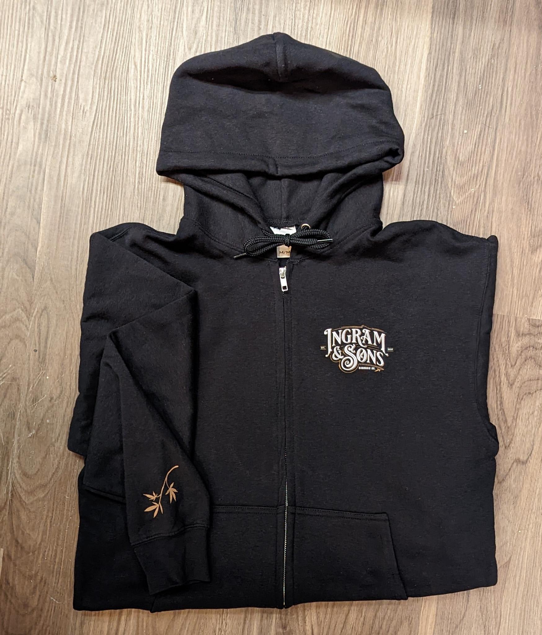 Ingram & Sons | Zipper Hoodie | Size Large