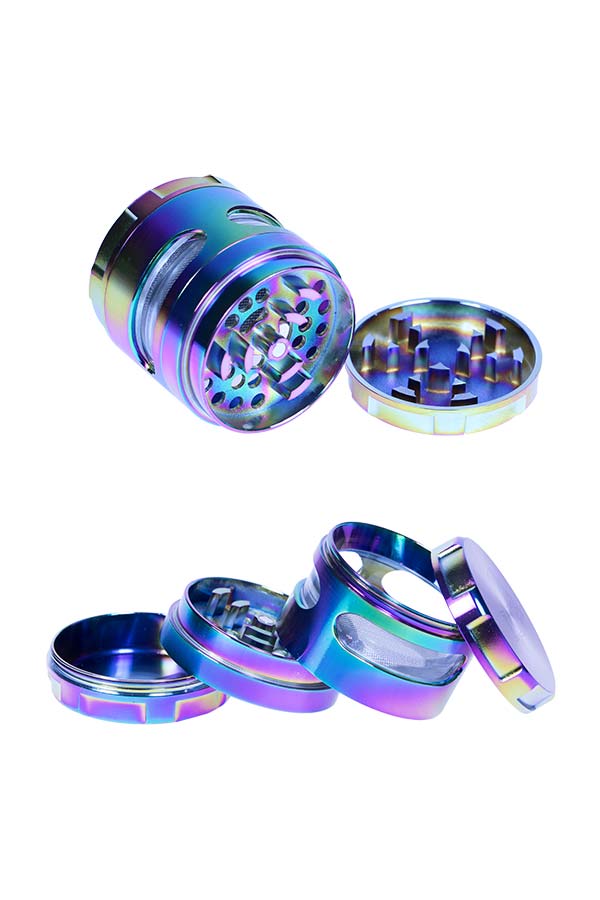 Nice Glass Rainbow 4-Piece Grinder