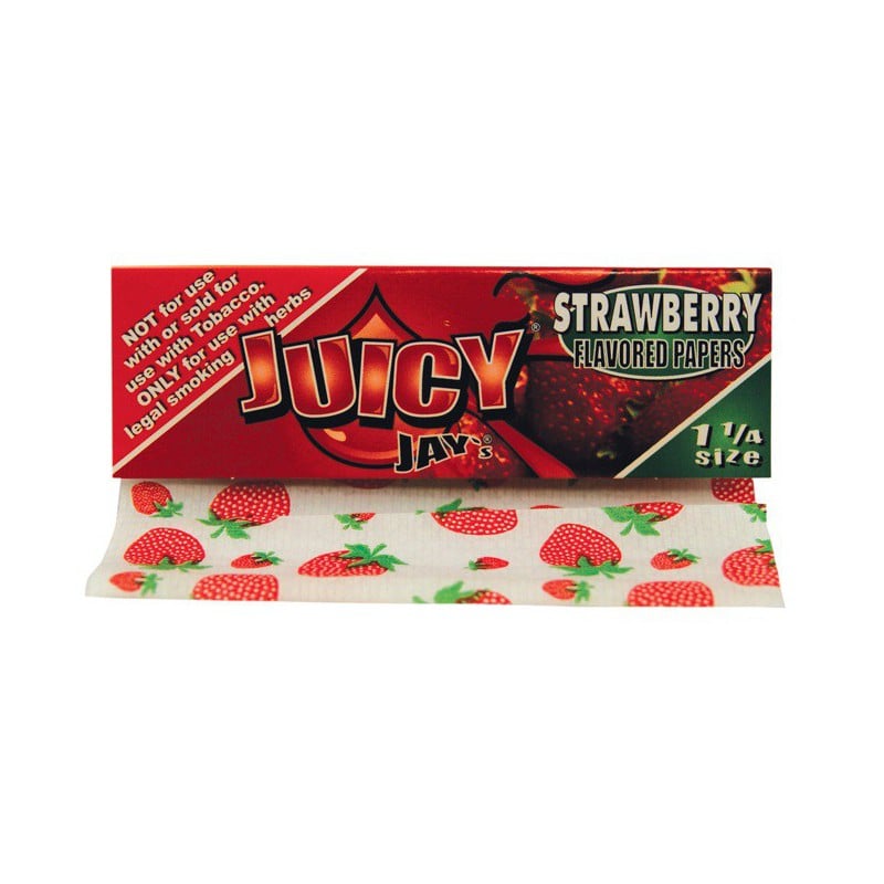 Juicy Jay 1 1/4 Rolling Papers - Juicy Jays Strawberry