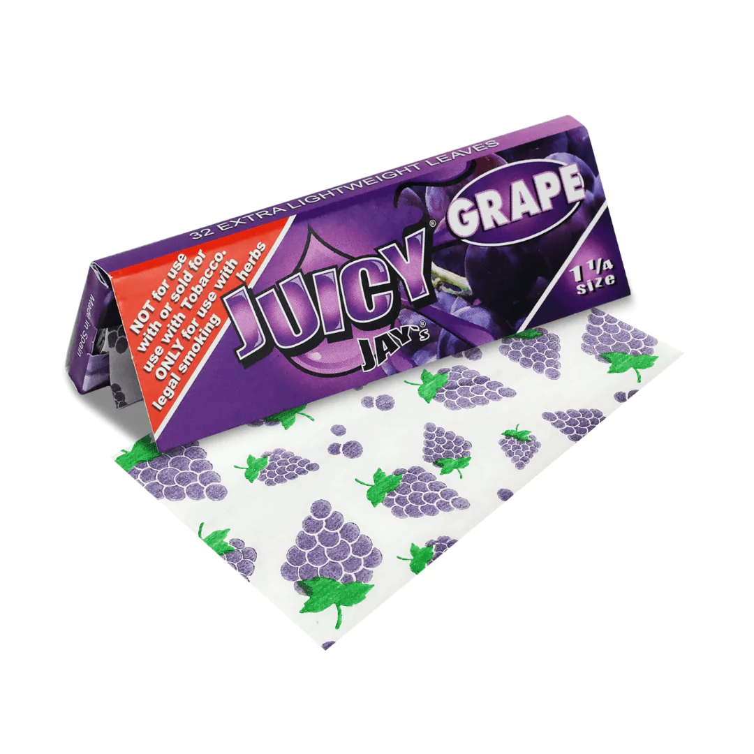 Juicy Jay 1 1/4 Rolling Papers - Juicy Jays Grape