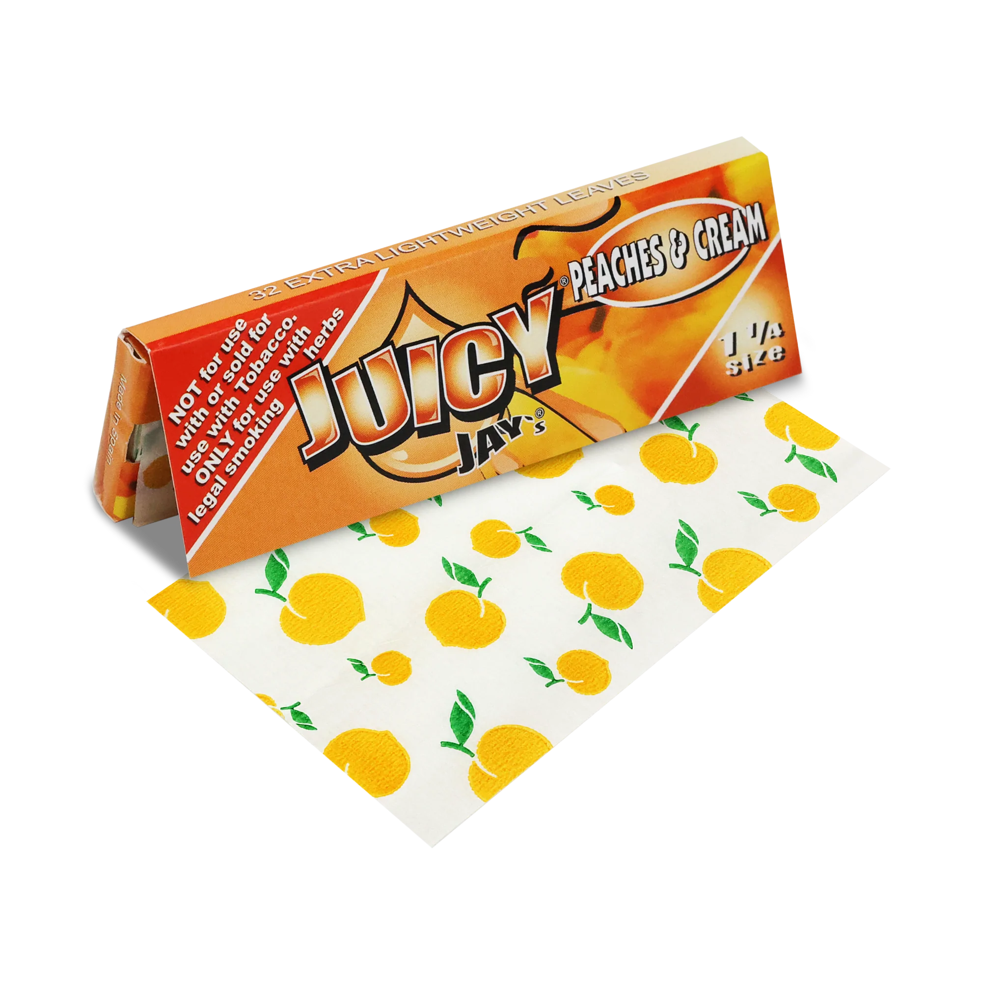Juicy Jay 1 1/4 Rolling Papers - Juicy Jays Peaches and Cream