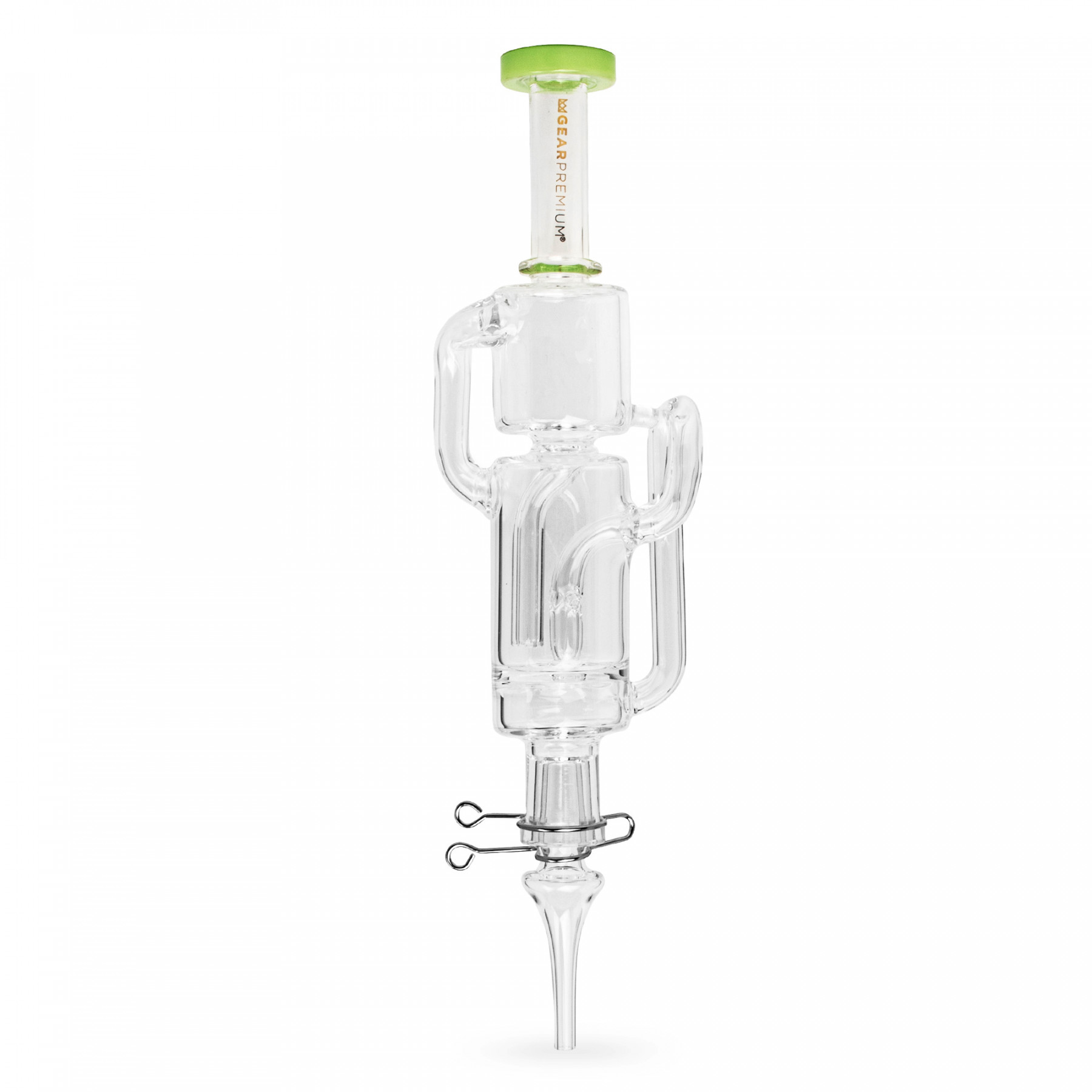 8.5" Dabmolisher Recycler  Slyme Green