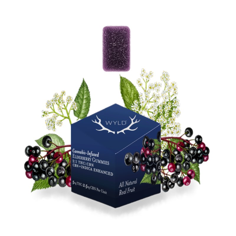 Real Fruit Elderberry Gummy  10mg (10) 2:1 THC/CBN