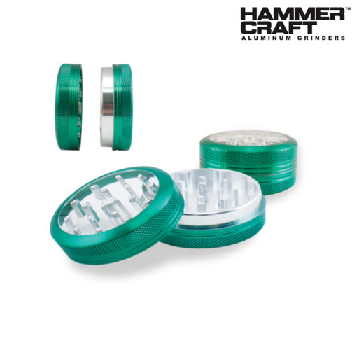 HAMMERCRAFT CLEAR TOP GRINDER GREEN  HAMMERCRAFT CLEAR TOP GRINDER GREEN