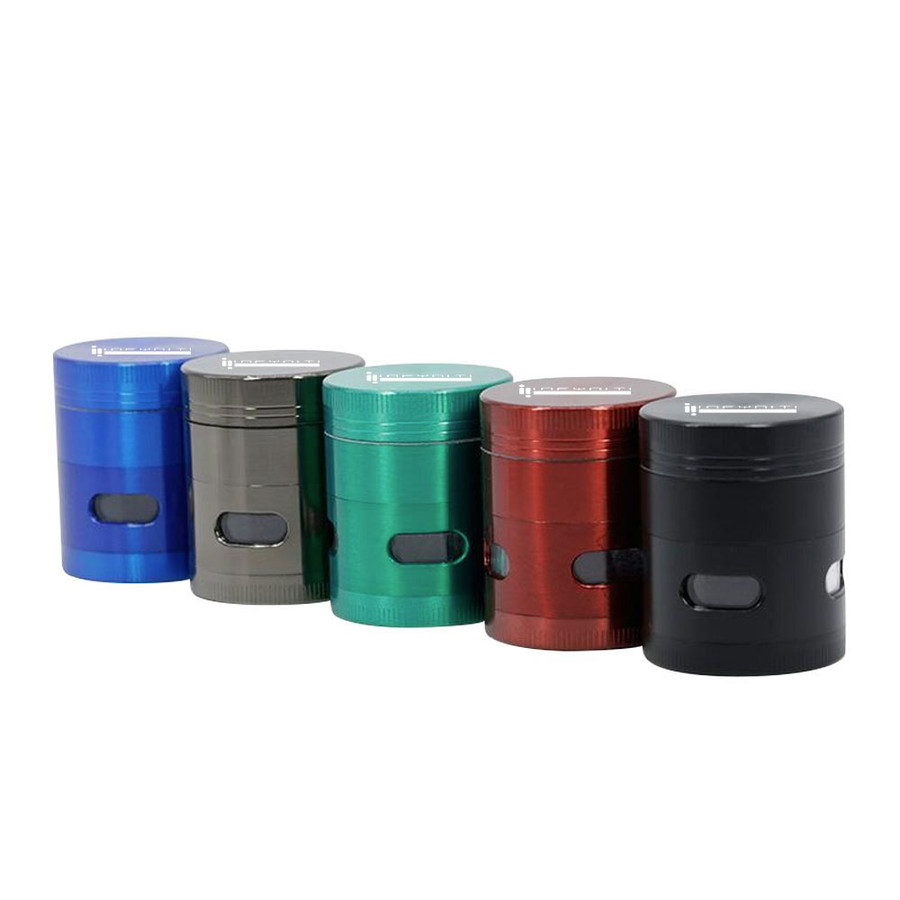 2.12" 4piece Zinc Grinder w/ Window  Infyniti 2.12" 4piece Zinc Grinder w/ Window  Gunmetal Grey