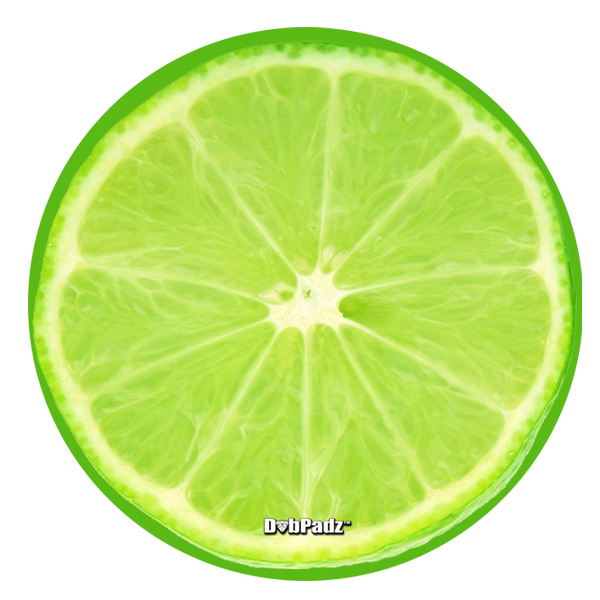 5" Diameter Round Fabric Dab Mat  5" Diameter Round Fabric Dab MatLime