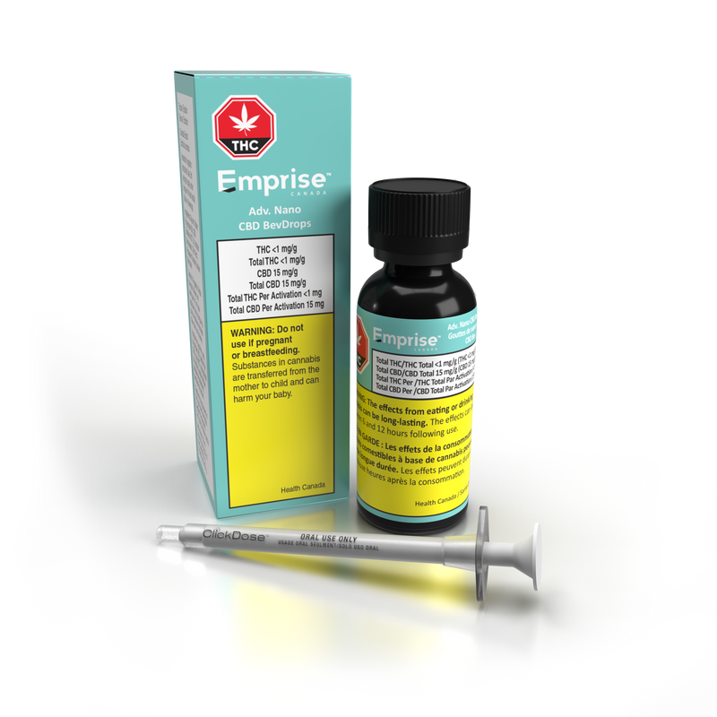  Advanced CBD Nano - BevDrops - 15mg CBD - 30ml