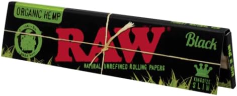 RAW Organic Black King Size Slim Rolling Papers
