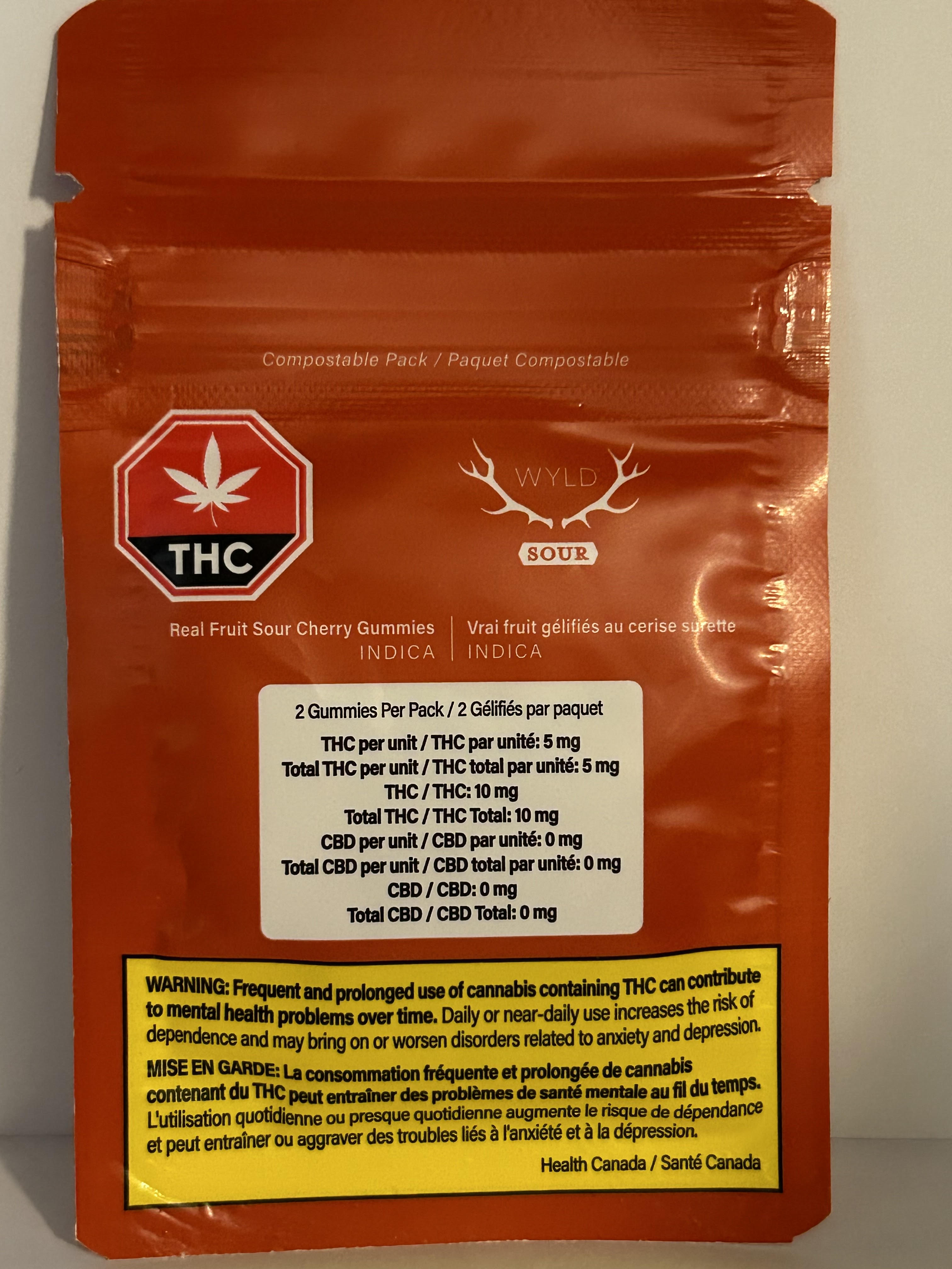 Sour Cherry Indica Gummy  10mg (2)