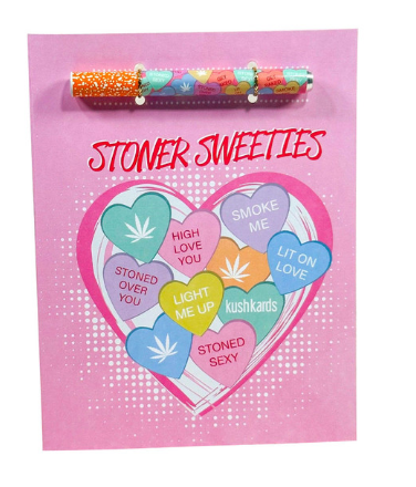 KushKards One Hitter/Joint Holder Greeting Card  KushKards Onehitter Greeting Card  Stoner Sweeties