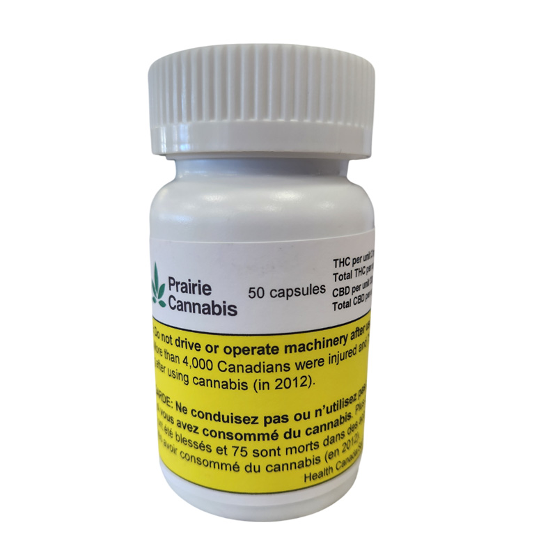 THC:CBD Capsules - 3mg THC:30mg CBD (50)