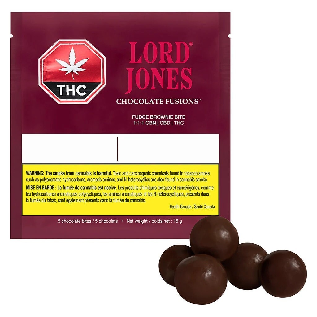 Lord Jones  Fudge Brownie Bite  THC/CBD/CBN 2mg (5)