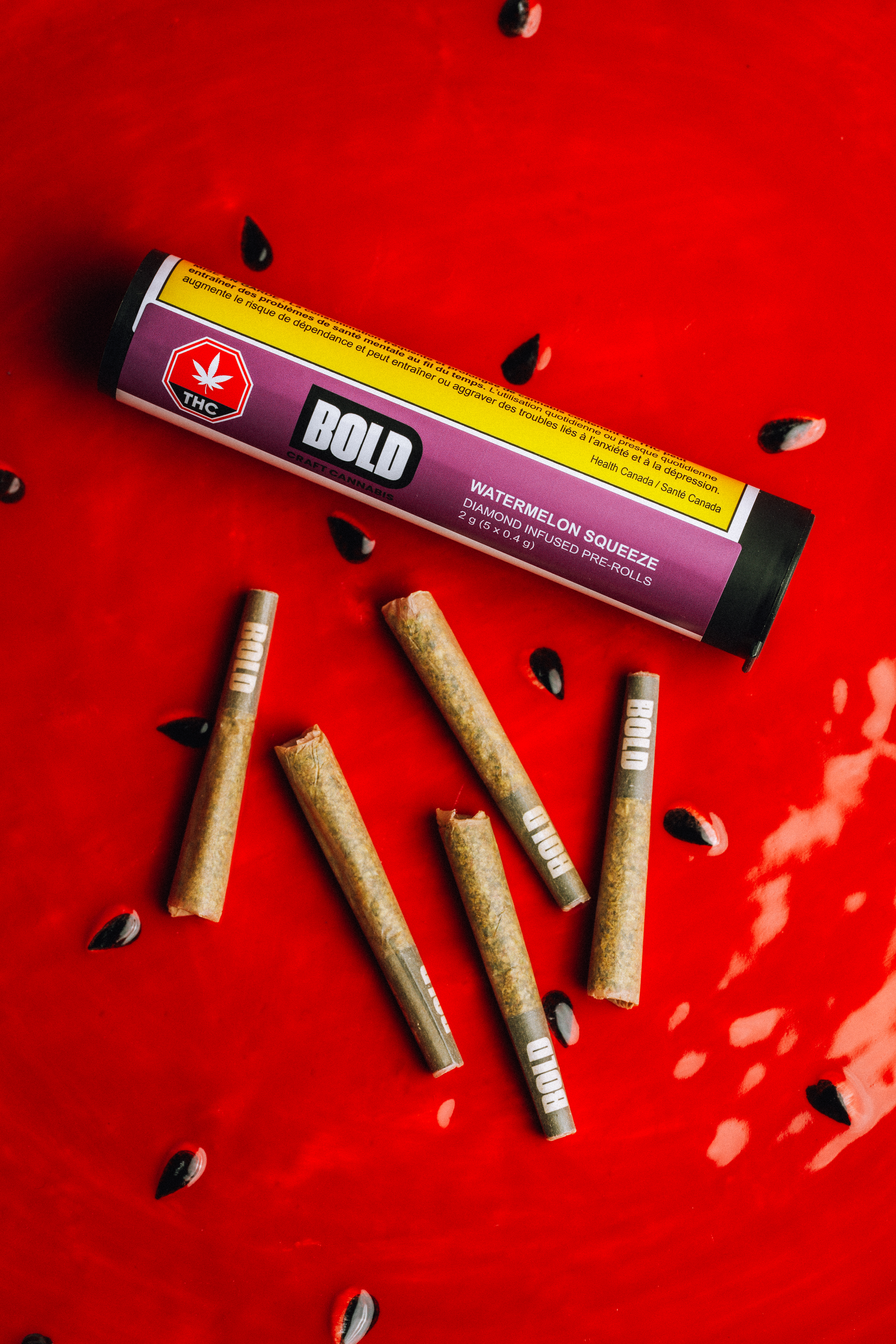 Watermelon Squeeze - Diamond Infused Pre-Roll - 0.4g (5)