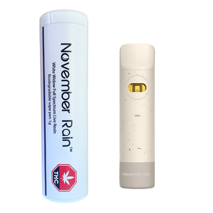 Rain  White Widow Live Resin Disposable and Recyclable Vape