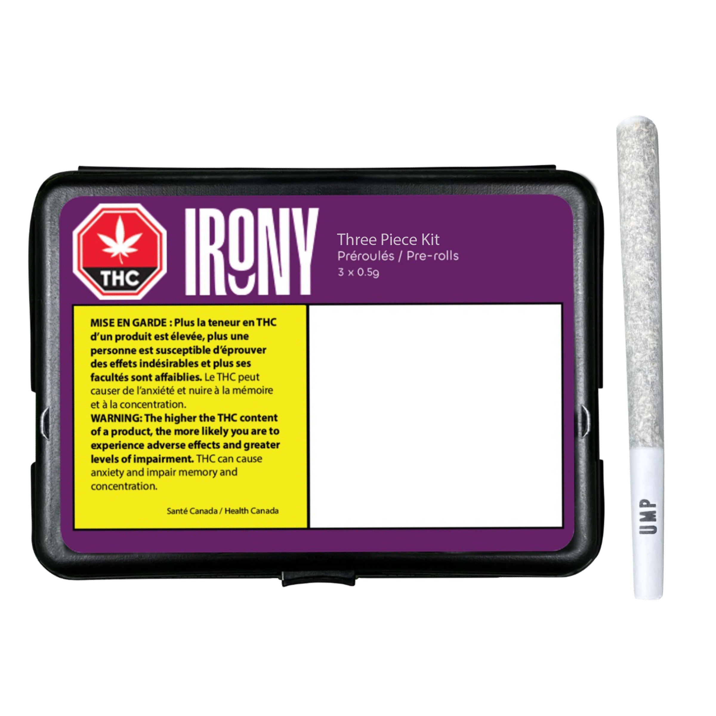 Three Piece Kit  PreRoll  0.5g (3)