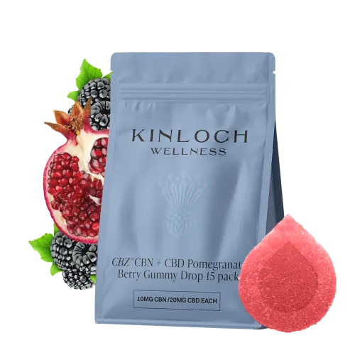 Product image CBZ  CBN + CBD Pomegranate Berry Gummy Drop  2:1 CBD:CBN (15) 1
