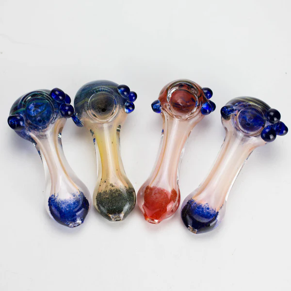 4" Glass Pipe Gold Fuming - 4" Glass Gold Fuming