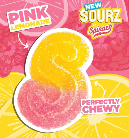 by Spinach  Pink Lemonade Soft Chew  2mg (5)