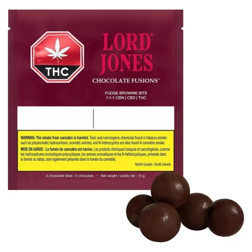 Product image Lord Jones  Fudge Brownie Bite  THC/CBD/CBN 2mg (5) 1