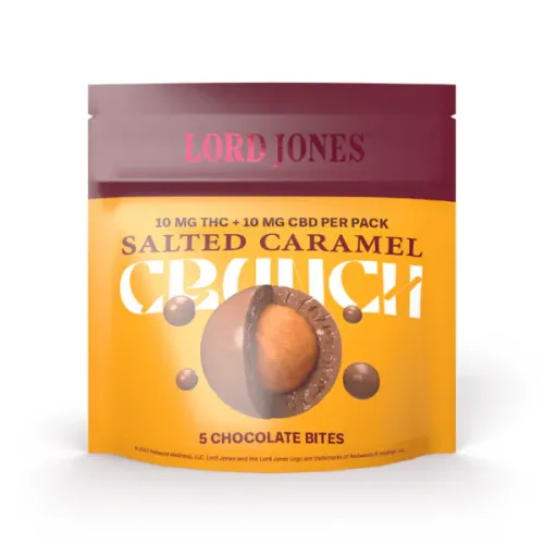 Product image Lord Jones  Salted Caramel Crunch 1:1  THC/CBD 2mg (5) 1