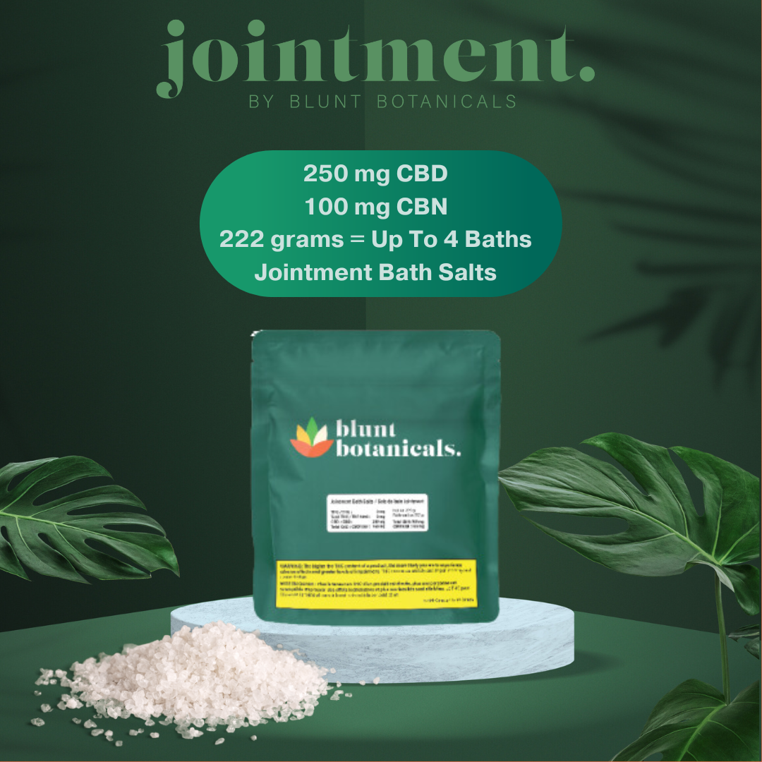 Blunt Botanicals  Jointment CBD/CBN Bath Salts  250mg CBD  100mg CBN