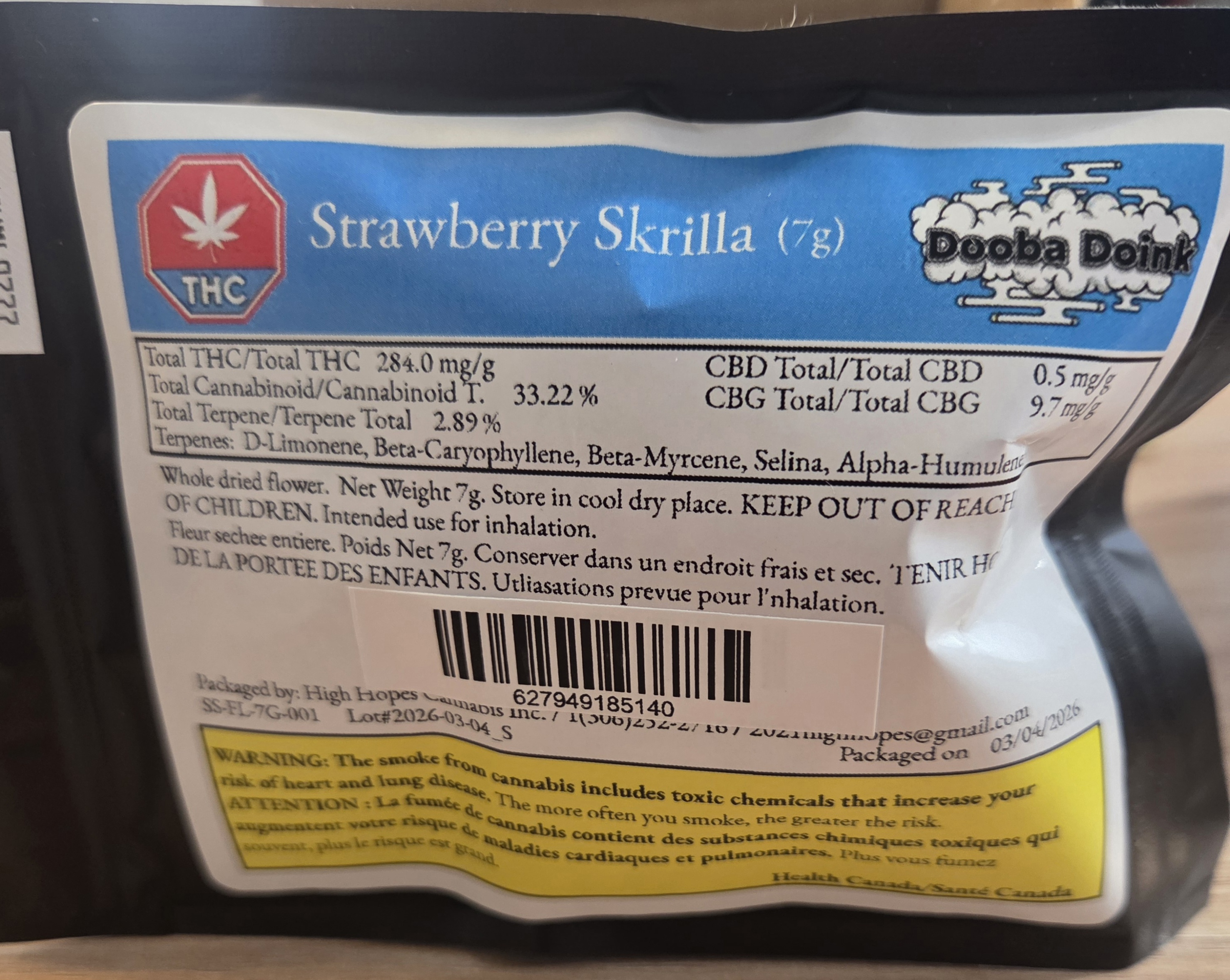 Dooba Doink - Strawberry Skrilla - 7g