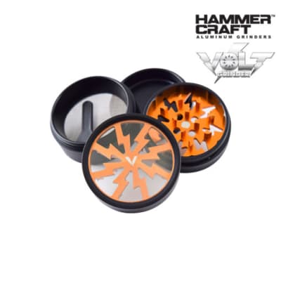Grinder Aluminum Volt 4pc Orange