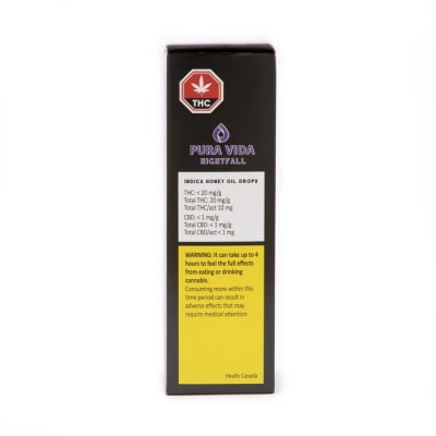 (O) Nightfall Indica Honey Oil Drops by Pura Vida 30MG