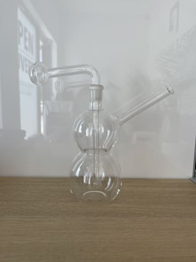 Clear Oil Bubbler Double