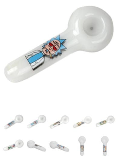White Spoon Pipe, Assorted Designs