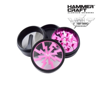 Grinder Aluminum Volt 4pc Pink