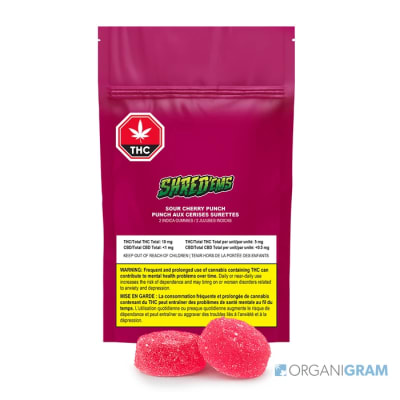Shred'ems Sour Cherry Punch - 2 Pack