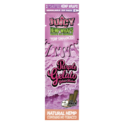 Terp-Enhanced Purple Gelato Hemp Wraps 2 Sheets