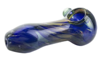 Blue Swirl Pipe, Inch