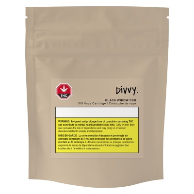 Black Widow CBD - Divvy - CBD Cart 510