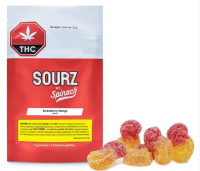 Sourz by Spinach - STRAWBERRY MANGO - 5x2mg