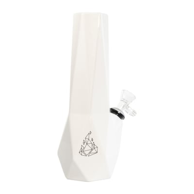 Hexagon Ceramic Waterpipe by BRNT - WHITE