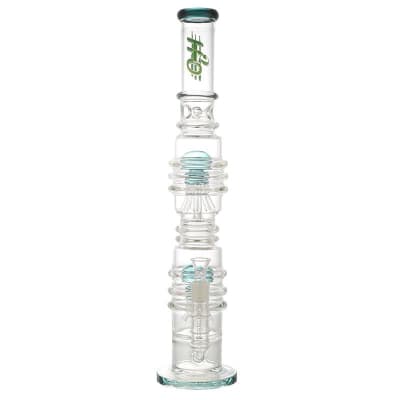 Accessories Bongs Double Perc Teal