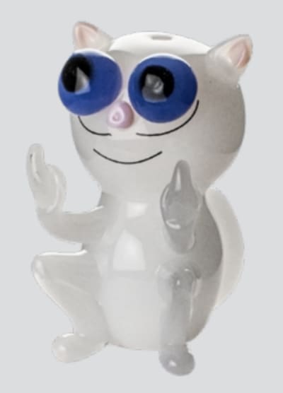 White Cat Fingers Pipe, Inch