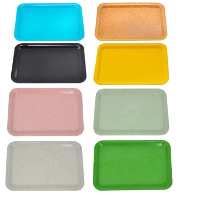 BIO-PLASTIC ROLLING TRAY - 8X4X1