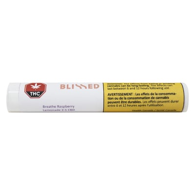 Breathe Raspberry Lemonade 2:1 CBD - Blissed - CBD - 510 Cart