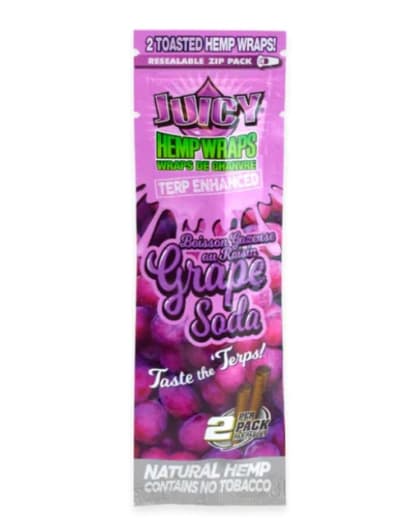 Juicy Jay's - Terp Enhanced Hemp Wraps - Grape Soda