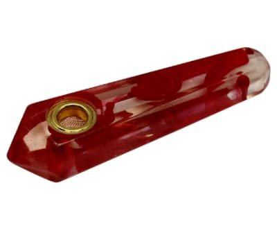 Red Stone Look Smoking Pipe 3 Inches